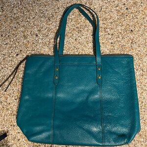 Fossil Tote in Teal